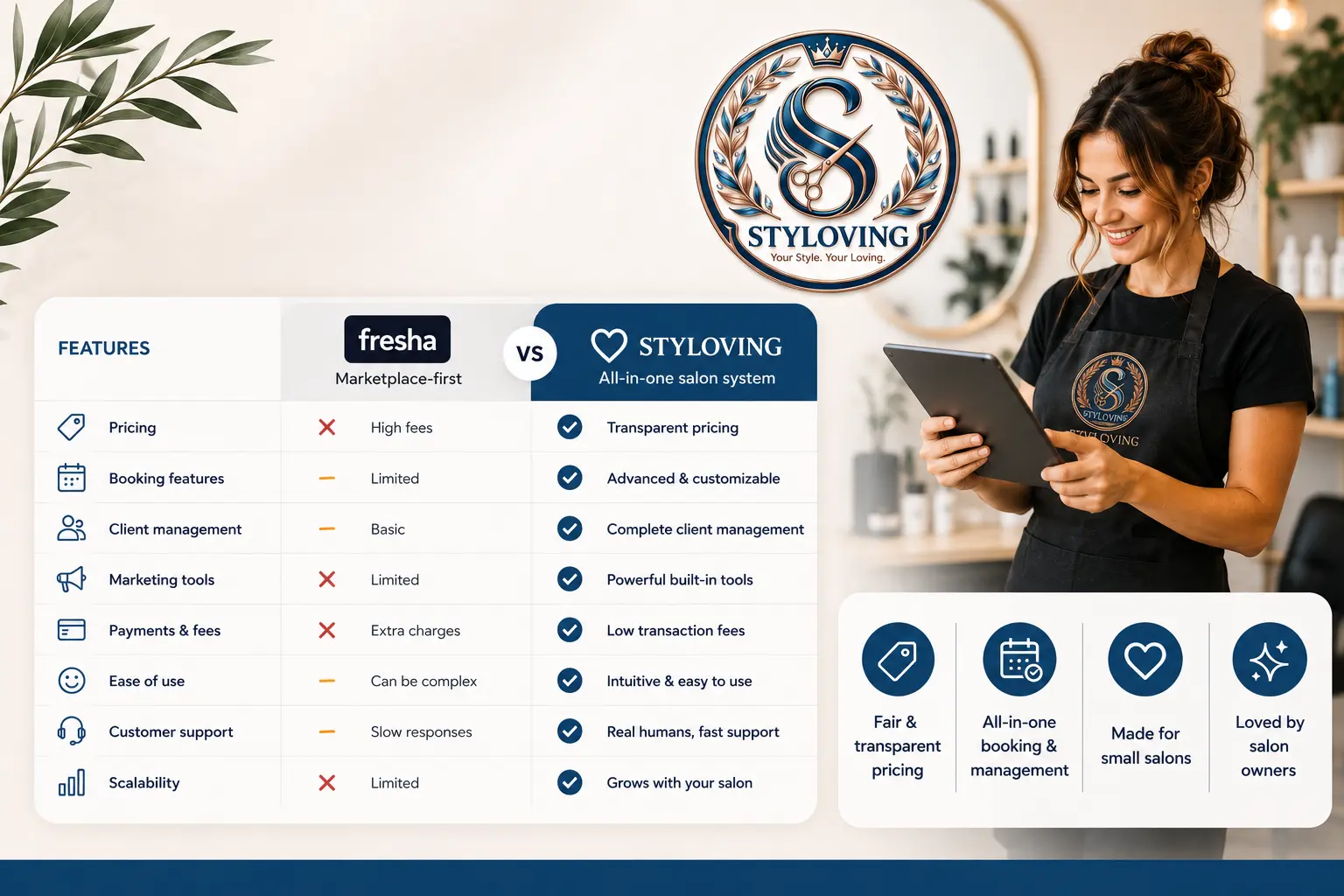 Fresha alternative for small salons: what to compare cover image