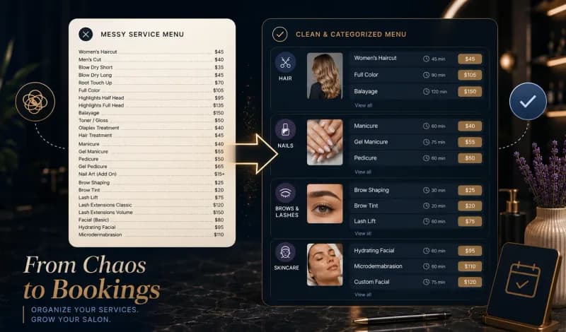 Why confusing service menus reduce bookings cover image