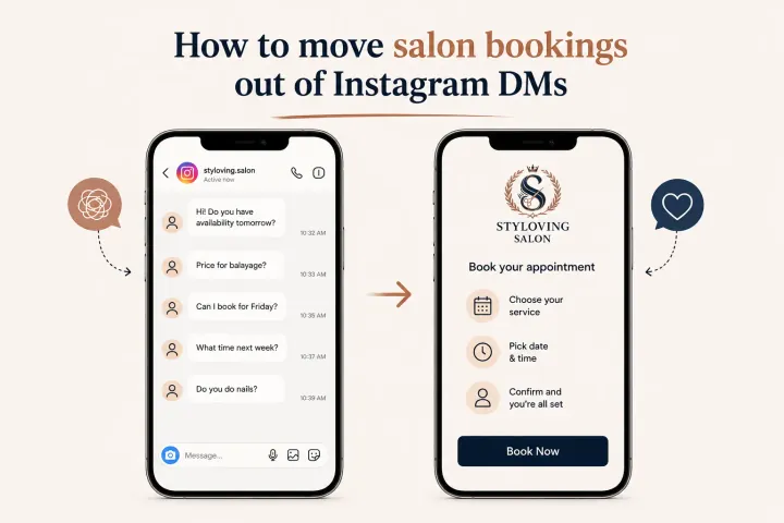 How to move salon bookings out of Instagram DMs cover image