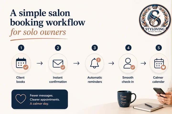 A simple salon booking workflow for solo owners cover image