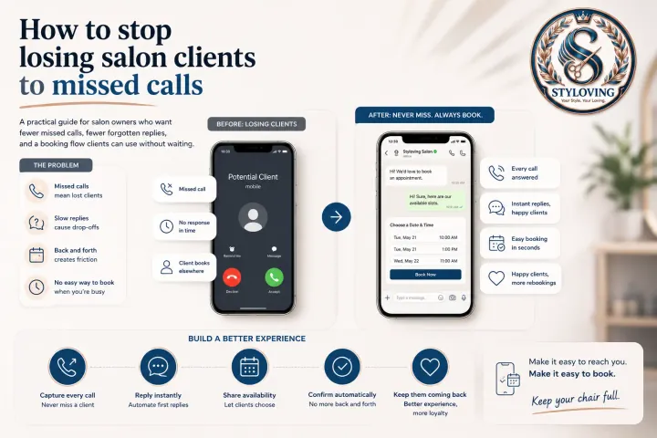 How to stop losing salon clients to missed calls cover image
